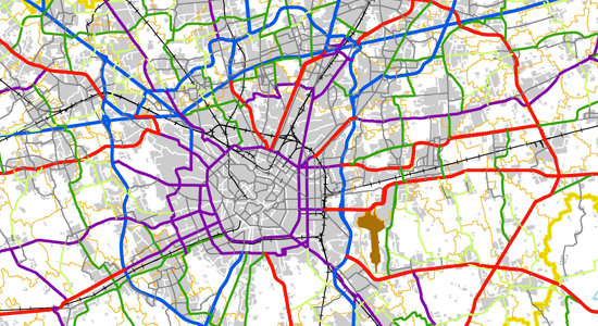  Classificazione della rete stradale esistente nella provincia di Milano