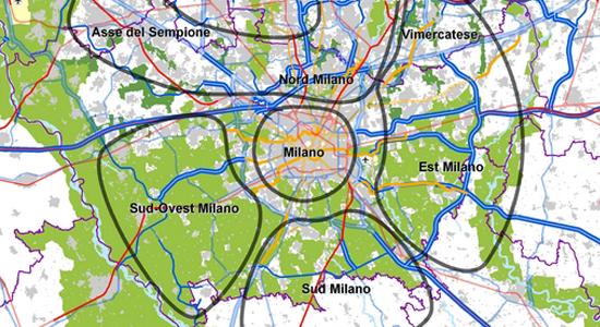  Infrastrutture della mobilità, territorio, paesaggio-ambiente nella regione urbana milanese