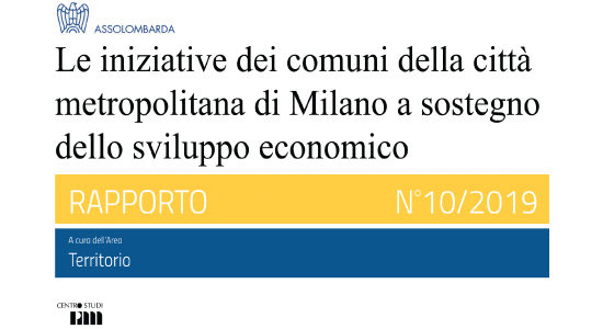  Le iniziative dei comuni della città metropolitana di Milano a sostegno dello sviluppo economico