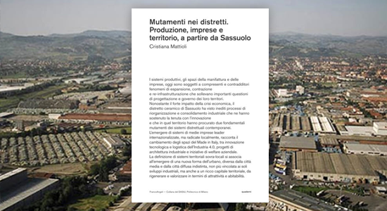  Mutamenti nei distretti. Produzione, imprese e territorio, a partire da Sassuolo