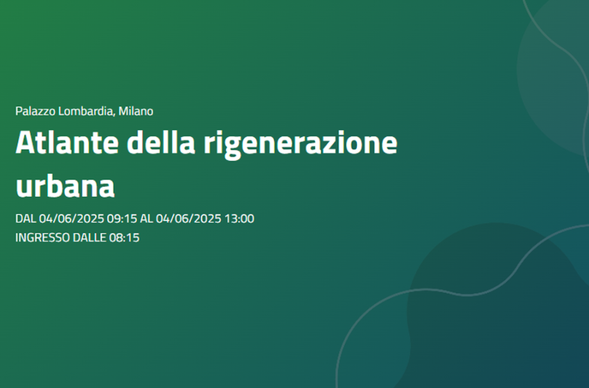  Atlante della rigenerazione urbana