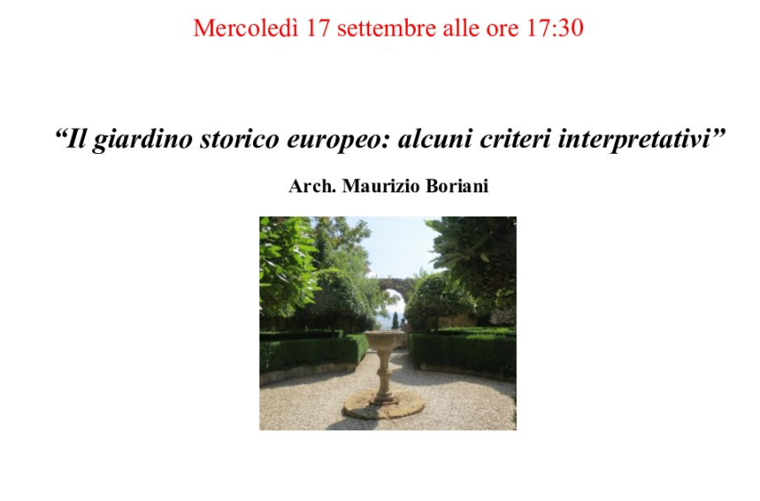 Il giardino storico europeo: alcuni criteri interpretativi