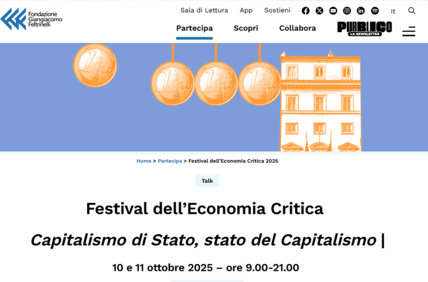  Festival dell’Economia Critica