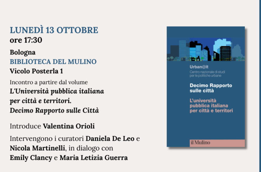 L’Università pubblica italiana per città e territori