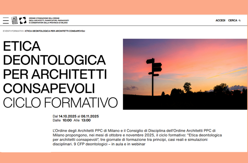  Etica deontologica per architetti consapevoli