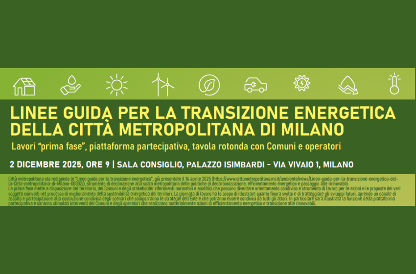  Linee guida per la transizione energetica