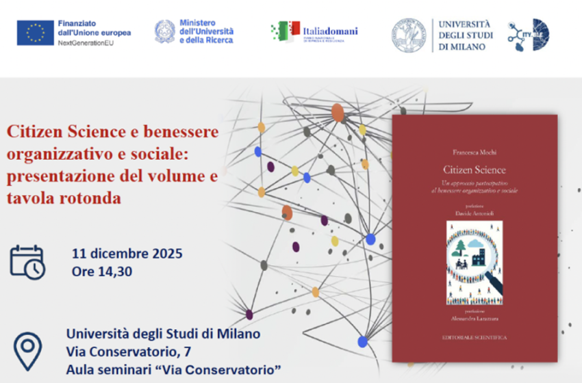  Citizen Science. Un approccio partecipativo al benessere organizzativo e sociale