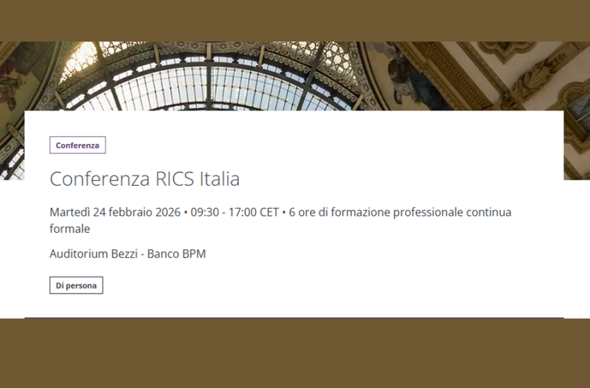  Conferenza RICS Italia
