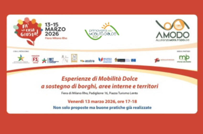  Esperienze di Mobilità Dolce a sostegno di borghi, aree interne e territori