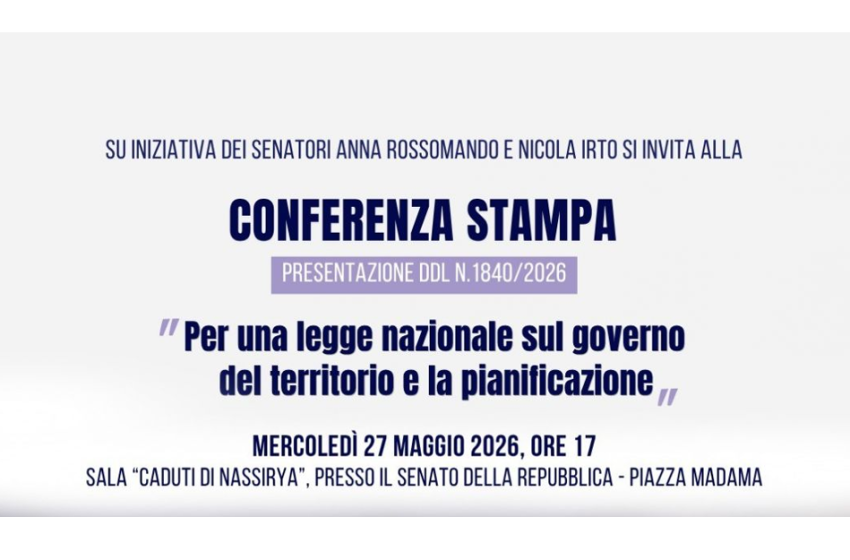  Per una legge nazionale sul governo del territorio e la pianificazione