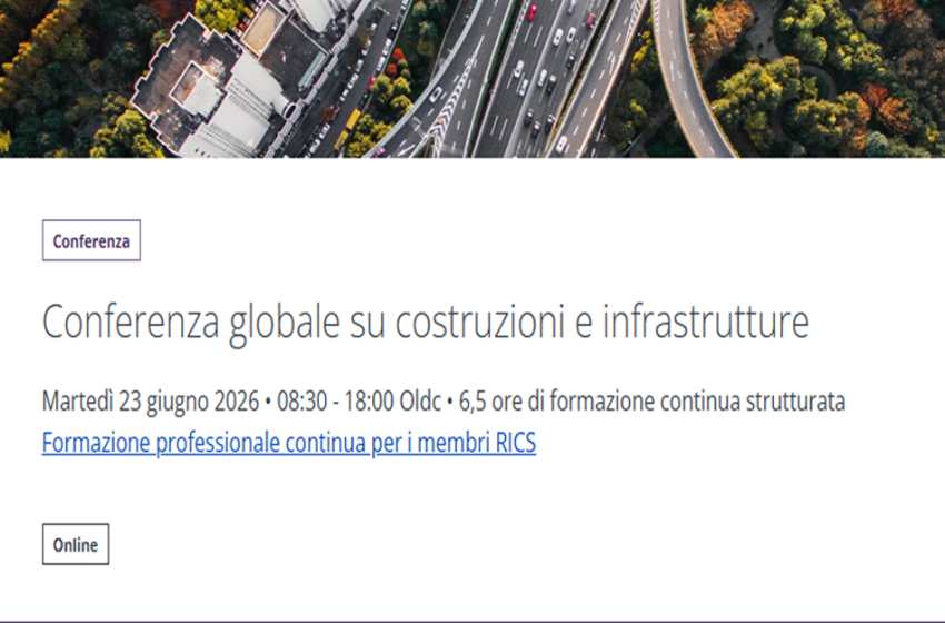  Conferenza globale su costruzioni e infrastrutture