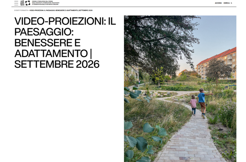  Il paesaggio: benessere e adattamento