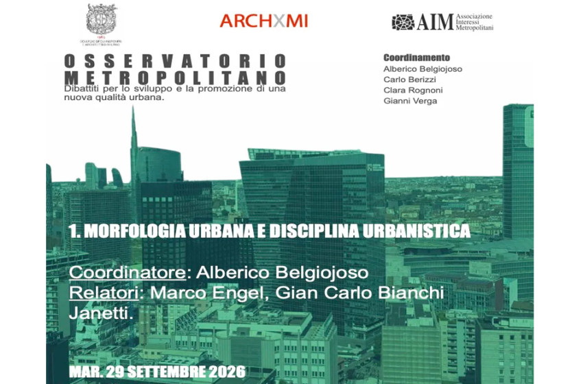  Morfologia urbana e disciplina urbanistica 