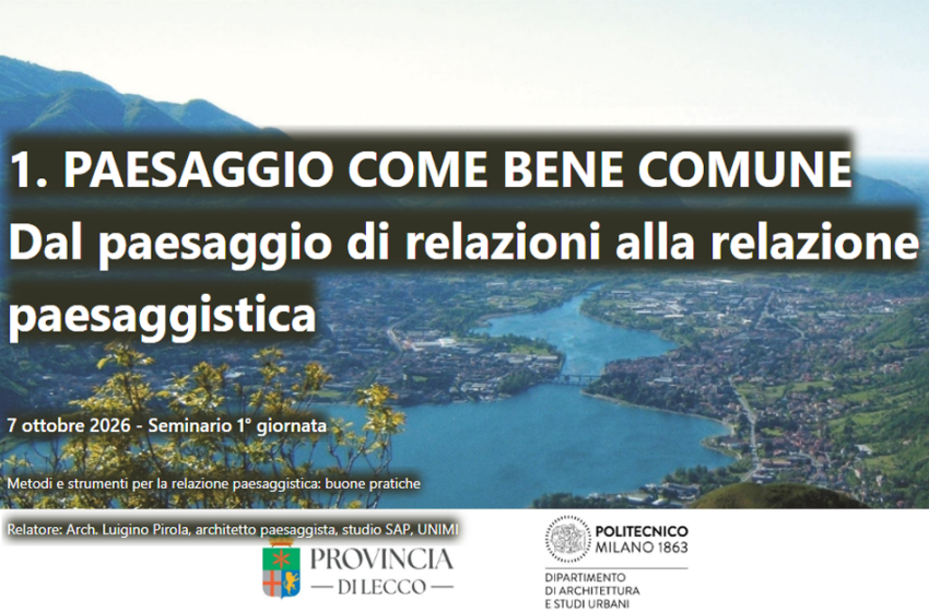  Paesaggio come bene comune