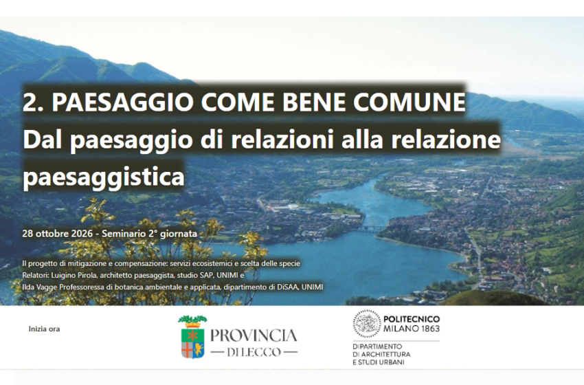  Dal paesaggio di relazioni alla relazione paesaggistica